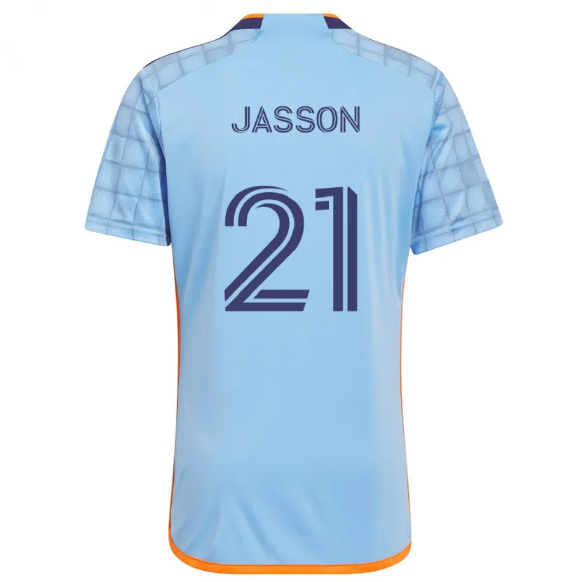 Danxen Kid Andres Jasson #21 Blue Orange Home Jersey 2024/25 T-Shirt