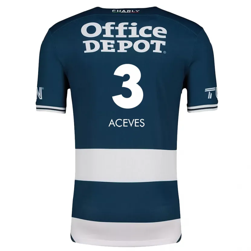 Danxen Kid Alonso Aceves #3 Blue White Home Jersey 2024/25 T-Shirt