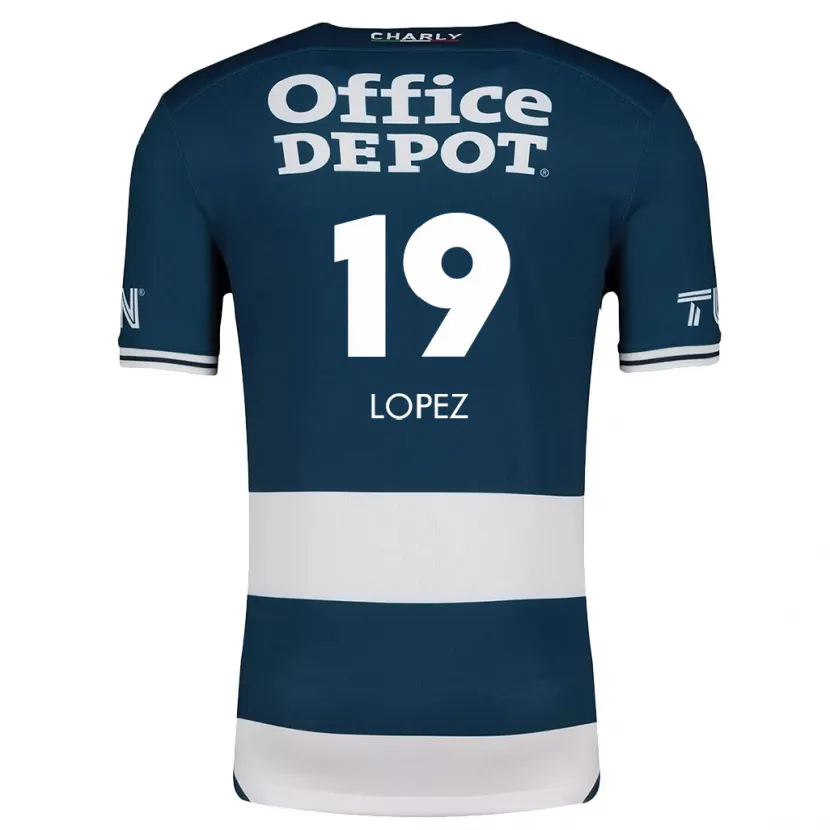 Danxen Kid Javier Eduardo López #19 Blue White Home Jersey 2024/25 T-Shirt