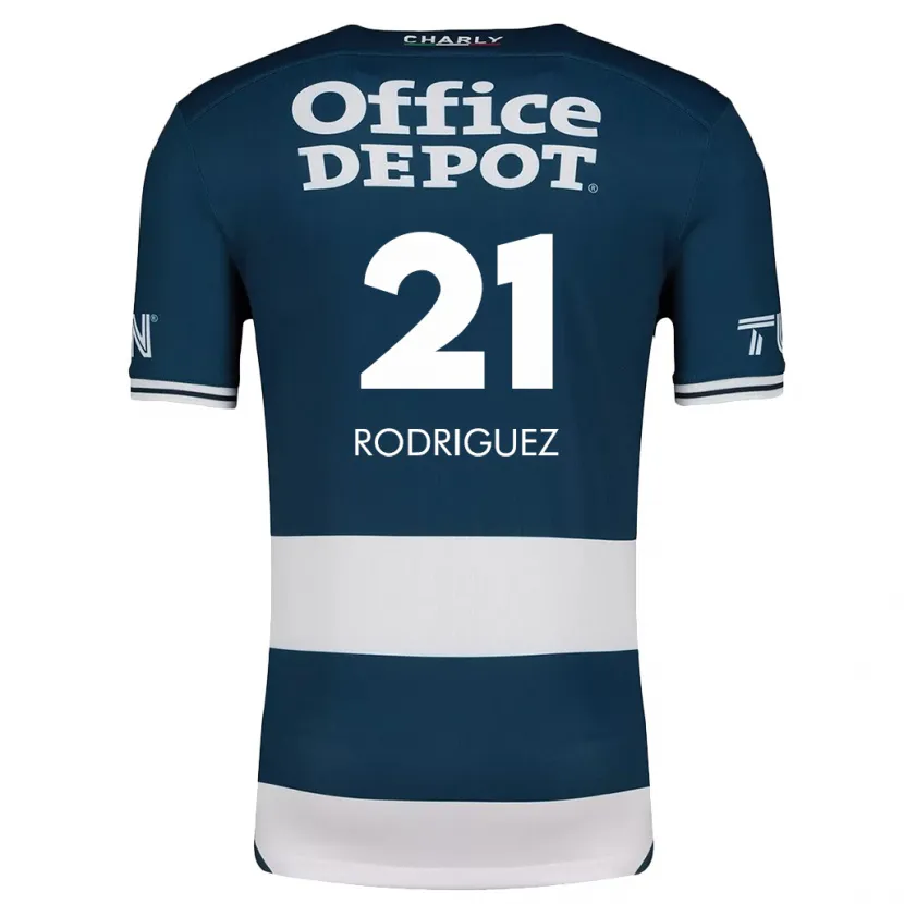 Danxen Kid Valentín Rodríguez #21 Blue White Home Jersey 2024/25 T-Shirt