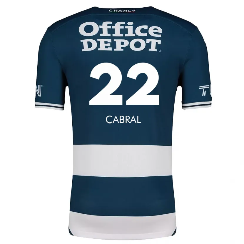 Danxen Kid Gustavo Cabral #22 Blue White Home Jersey 2024/25 T-Shirt