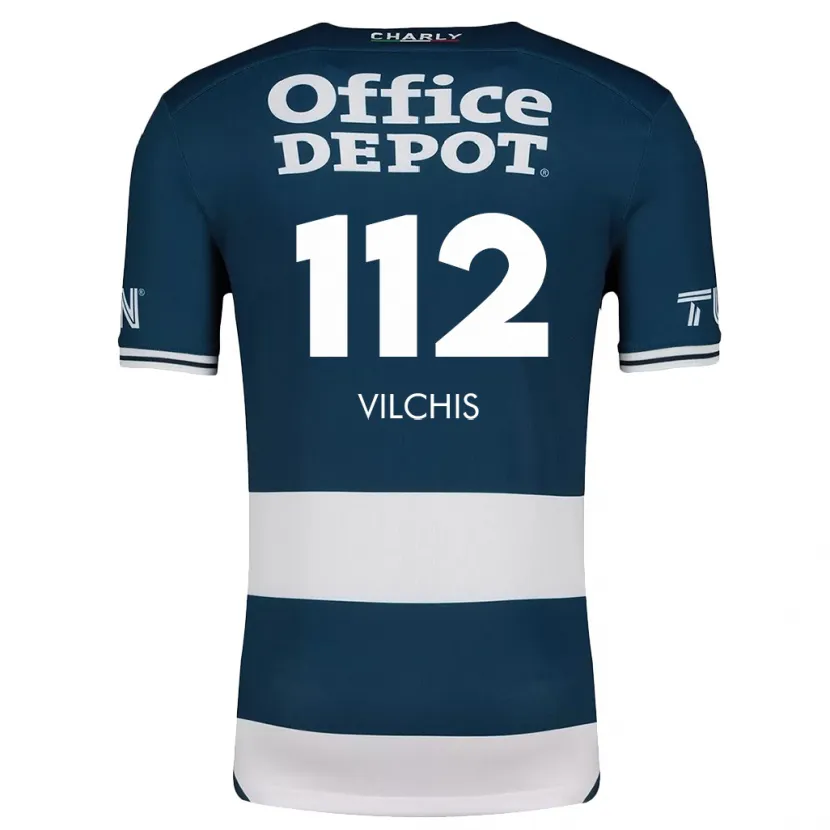 Danxen Kid Leonardo Vílchis #112 Blue White Home Jersey 2024/25 T-Shirt