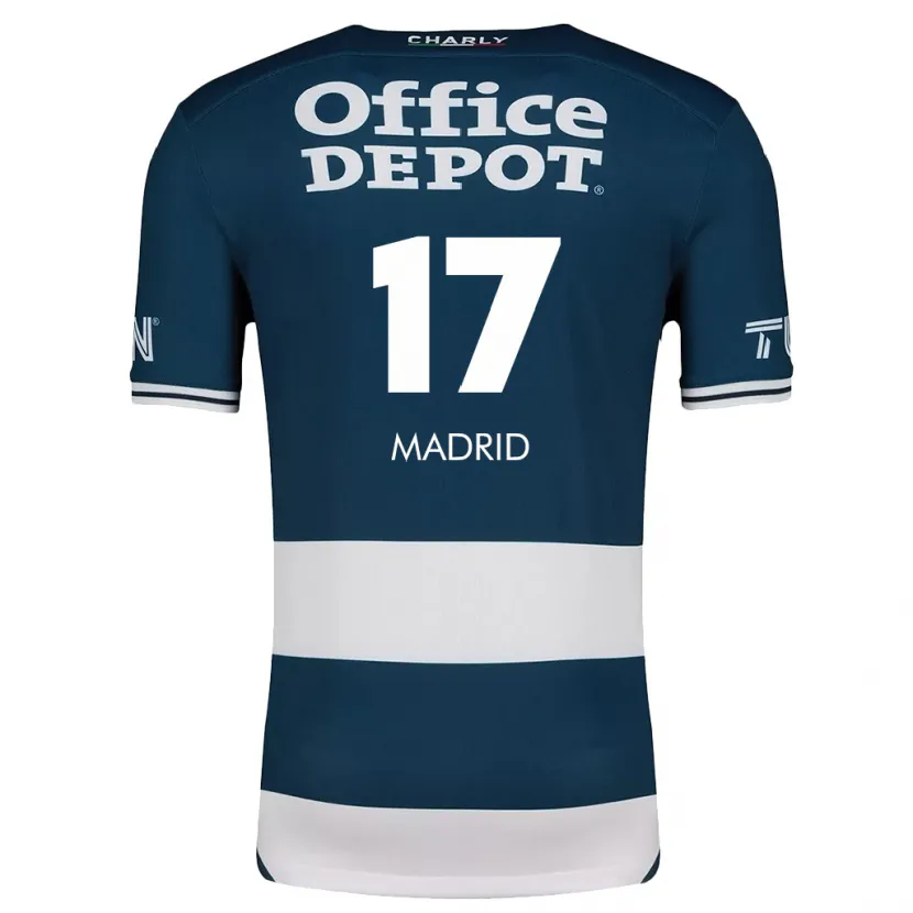 Danxen Kid Yanín Madrid #17 Blue White Home Jersey 2024/25 T-Shirt