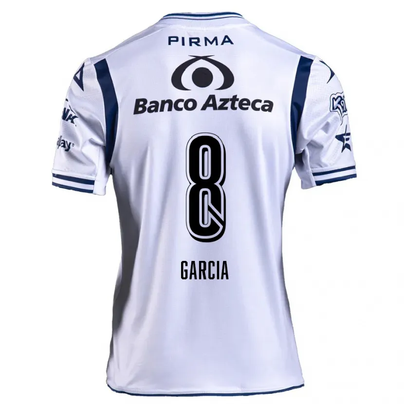 Danxen Kid Luis García #8 White Navy Blue Home Jersey 2024/25 T-Shirt