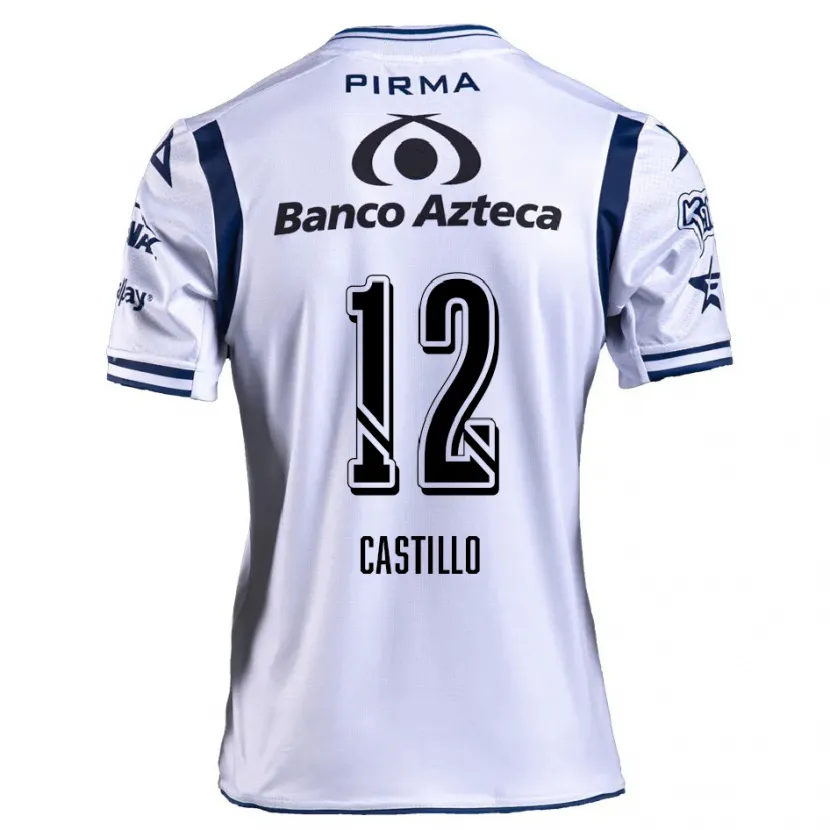 Danxen Kid Raúl Castillo #12 White Navy Blue Home Jersey 2024/25 T-Shirt