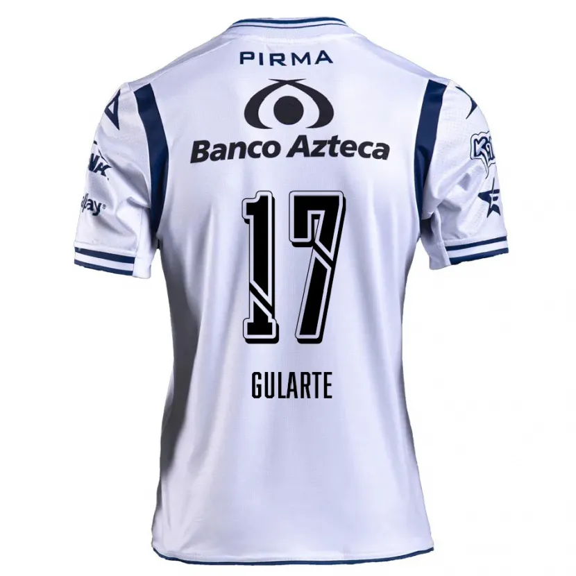 Danxen Kid Emanuel Gularte #17 White Navy Blue Home Jersey 2024/25 T-Shirt