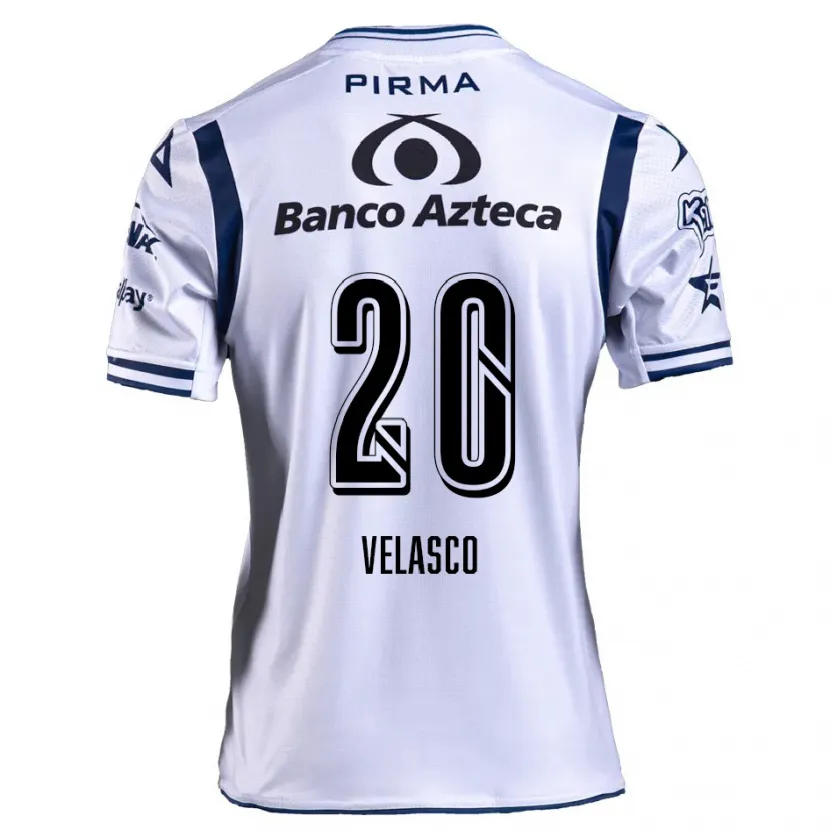 Danxen Kid Kevin Velasco #20 White Navy Blue Home Jersey 2024/25 T-Shirt