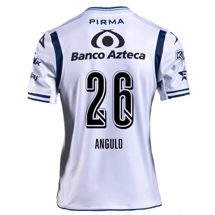 Danxen Kid Brayan Angulo #26 White Navy Blue Home Jersey 2024/25 T-Shirt