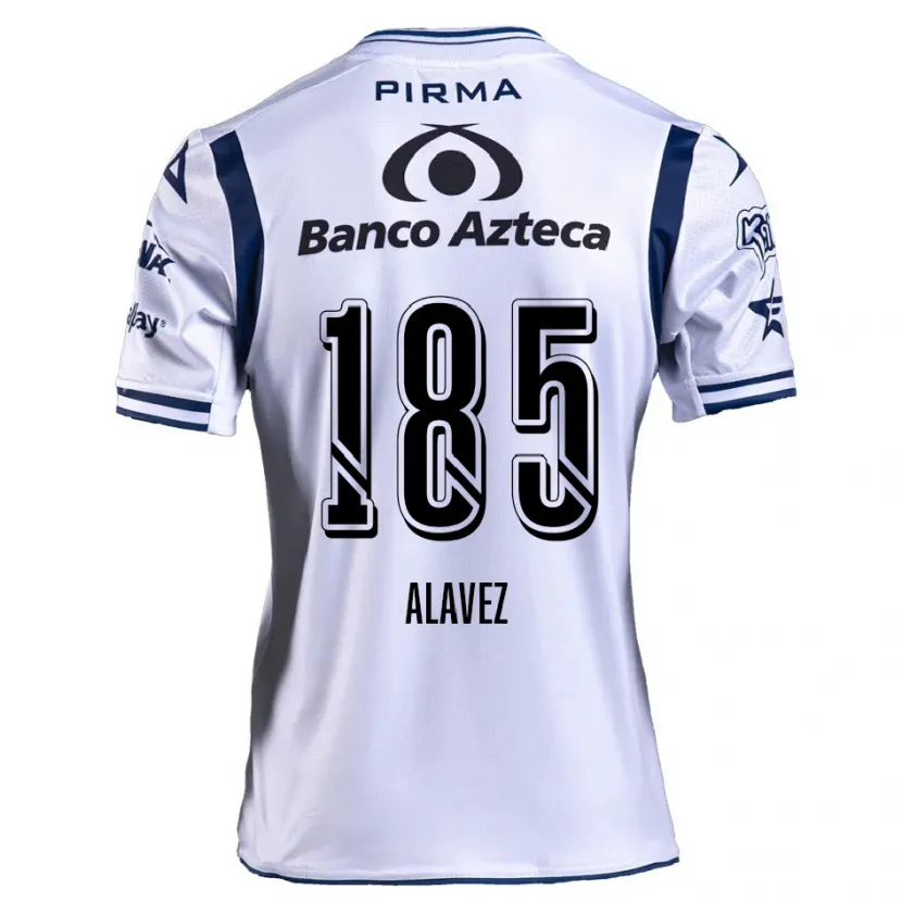 Danxen Kid Brian Alavez #185 White Navy Blue Home Jersey 2024/25 T-Shirt