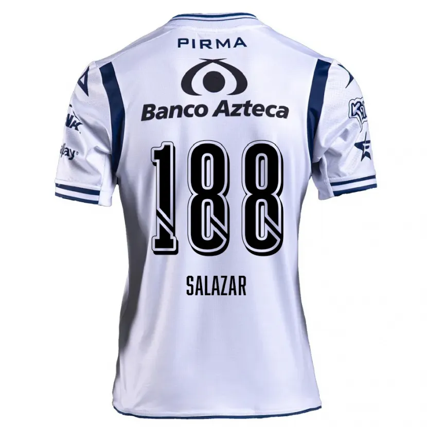 Danxen Kid Ronaldo Salazar #188 White Navy Blue Home Jersey 2024/25 T-Shirt