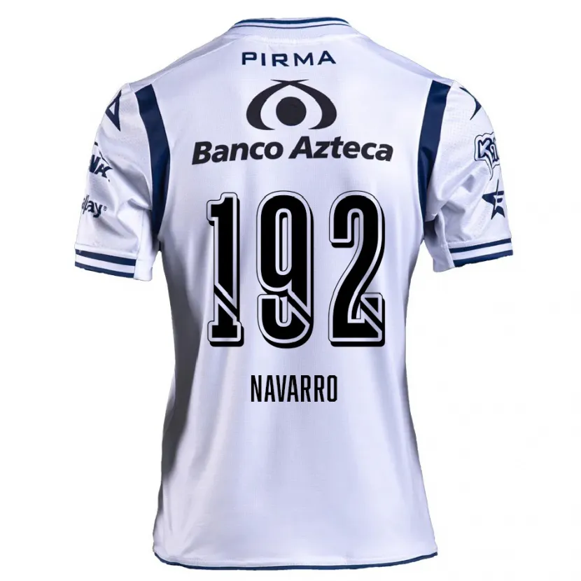 Danxen Kid Eduardo Navarro #192 White Navy Blue Home Jersey 2024/25 T-Shirt