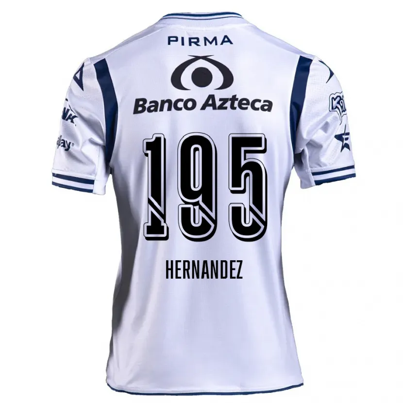 Danxen Kid Daniel Hernández #195 White Navy Blue Home Jersey 2024/25 T-Shirt