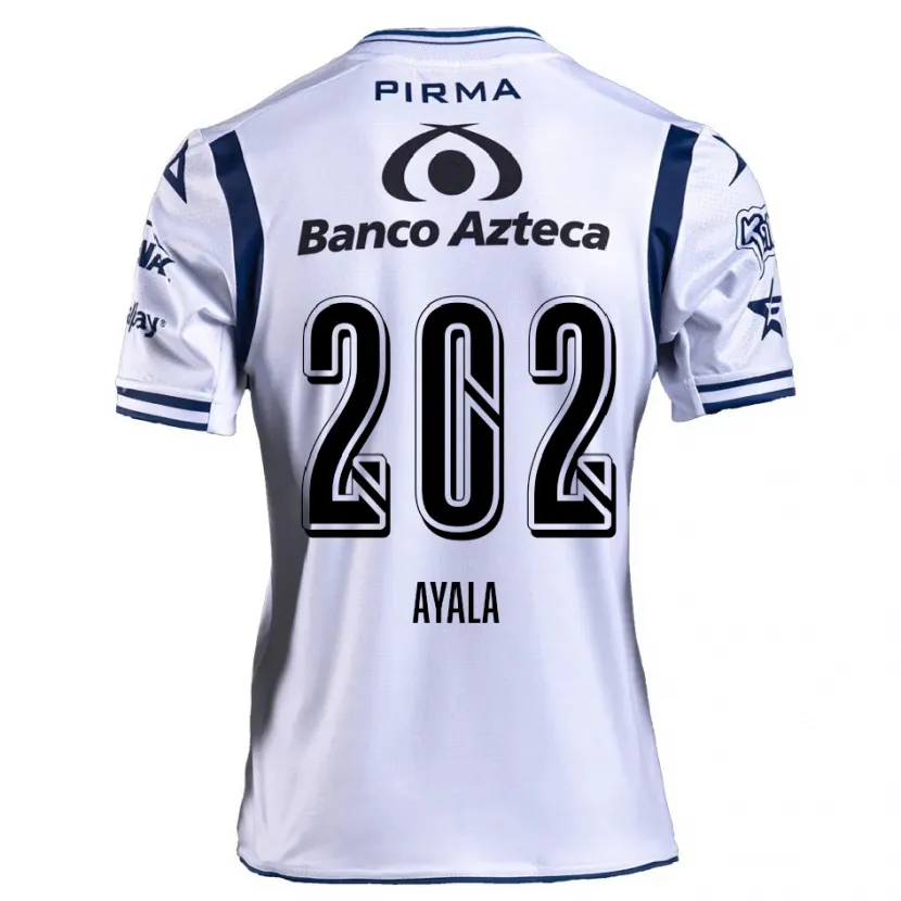 Danxen Kid Diego Ayala #202 White Navy Blue Home Jersey 2024/25 T-Shirt