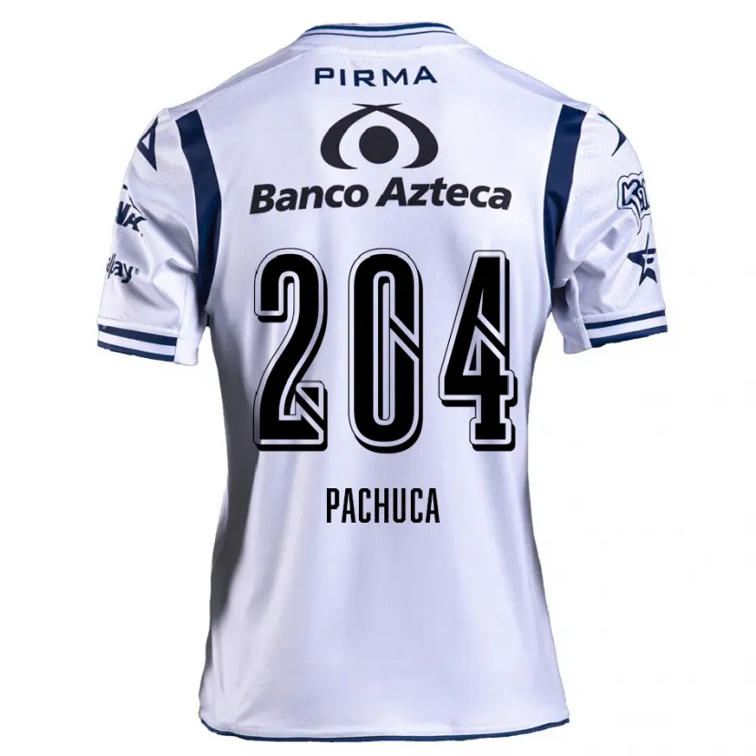 Danxen Kid José Pachuca #204 White Navy Blue Home Jersey 2024/25 T-Shirt