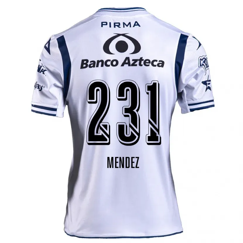 Danxen Kid Alejandro Méndez #231 White Navy Blue Home Jersey 2024/25 T-Shirt