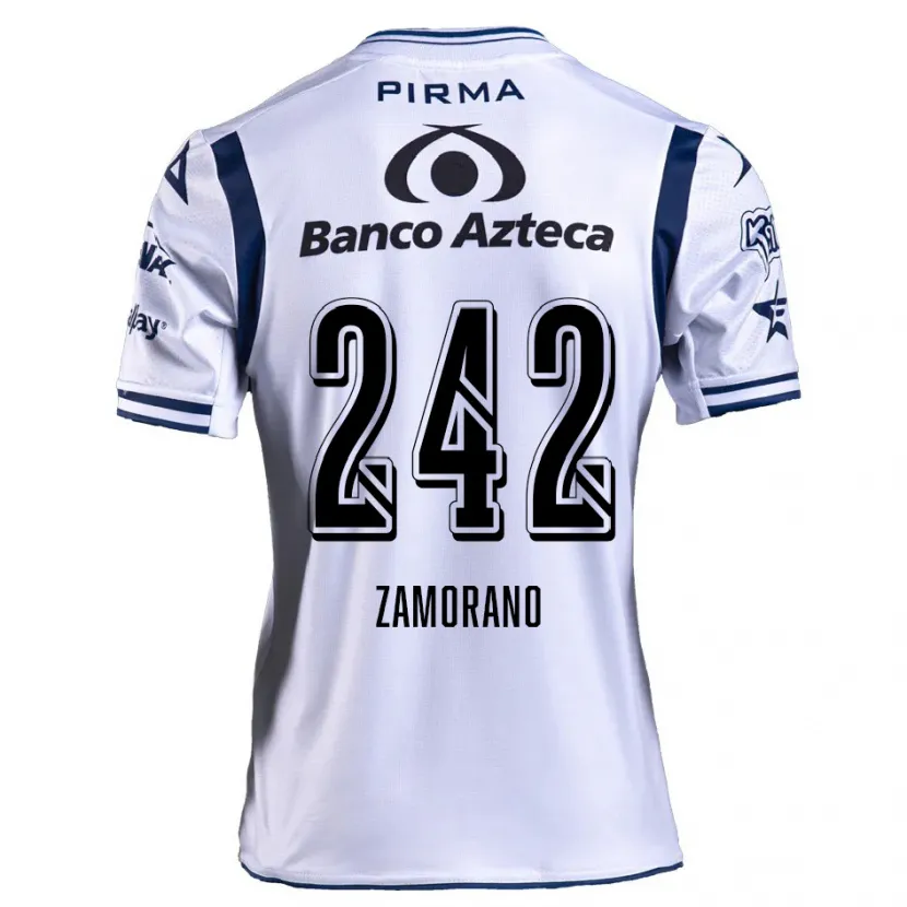 Danxen Kid Leonardo Zamorano #242 White Navy Blue Home Jersey 2024/25 T-Shirt