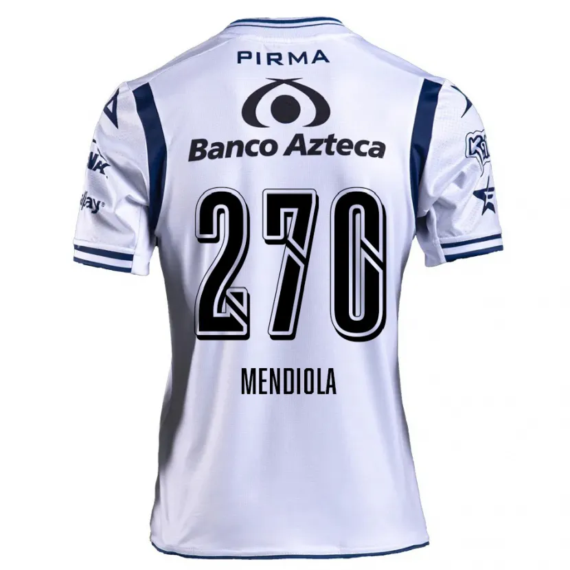 Danxen Kid Carlos Mendiola #270 White Navy Blue Home Jersey 2024/25 T-Shirt