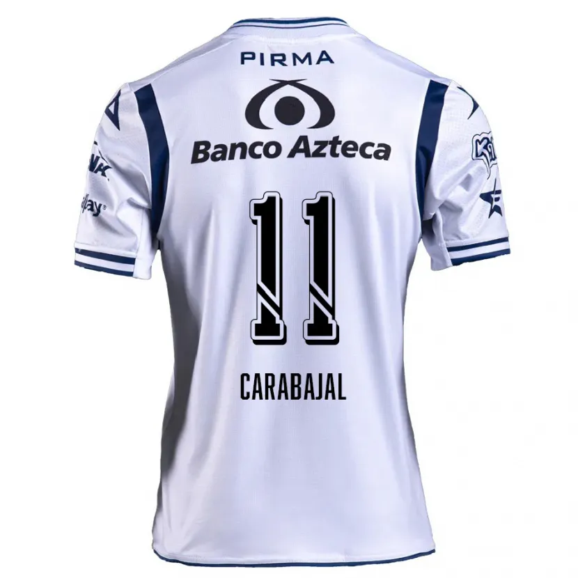 Danxen Kid Gabriel Carabajal #11 White Navy Blue Home Jersey 2024/25 T-Shirt