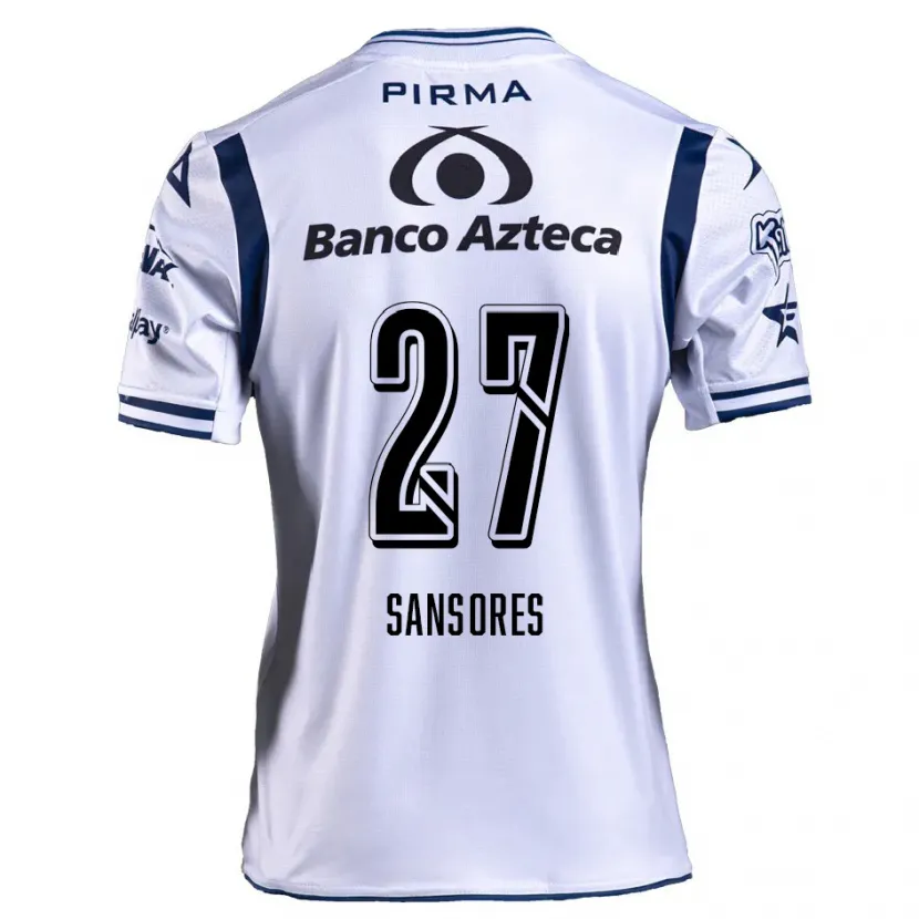 Danxen Kid Miguel Sansores #27 White Navy Blue Home Jersey 2024/25 T-Shirt