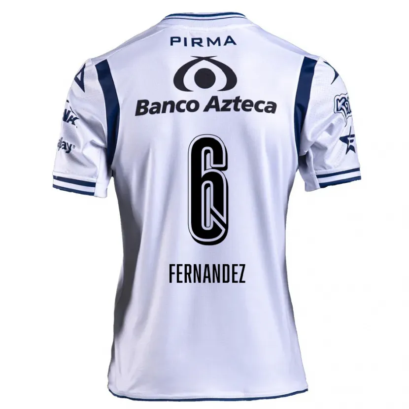 Danxen Kid Liliana Fernández #6 White Navy Blue Home Jersey 2024/25 T-Shirt