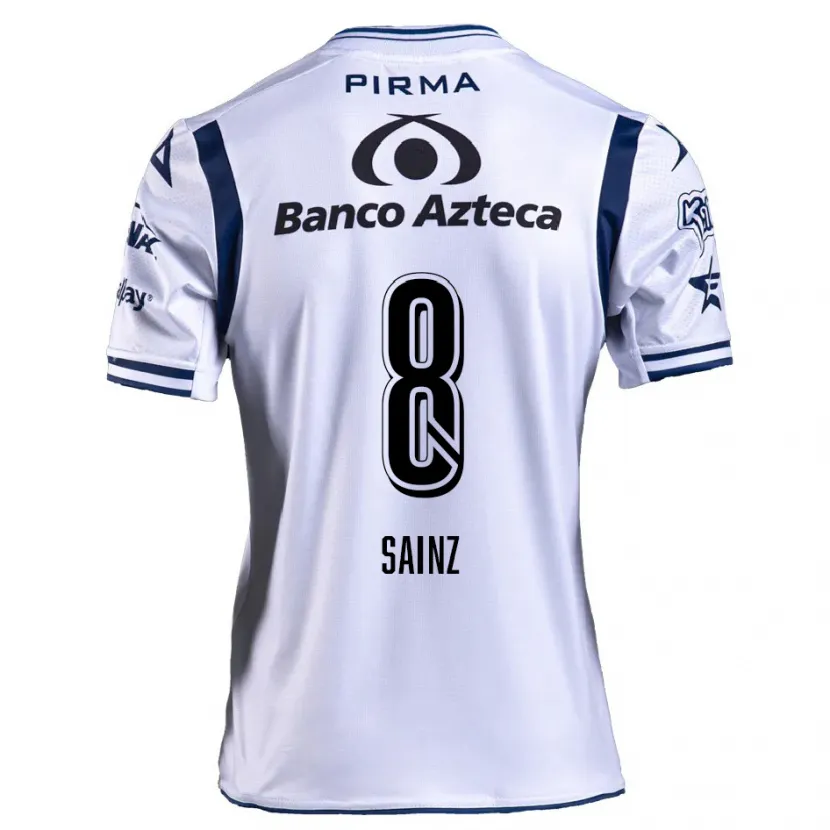 Danxen Kid María Sainz #8 White Navy Blue Home Jersey 2024/25 T-Shirt