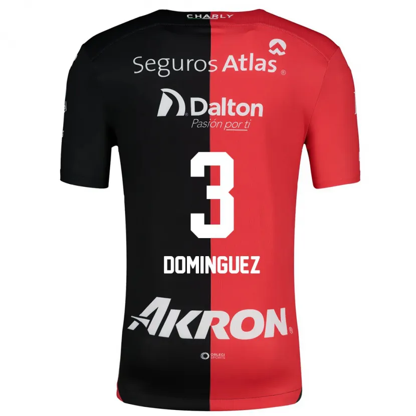 Danxen Kid Idekel Domínguez #3 Red Black Home Jersey 2024/25 T-Shirt