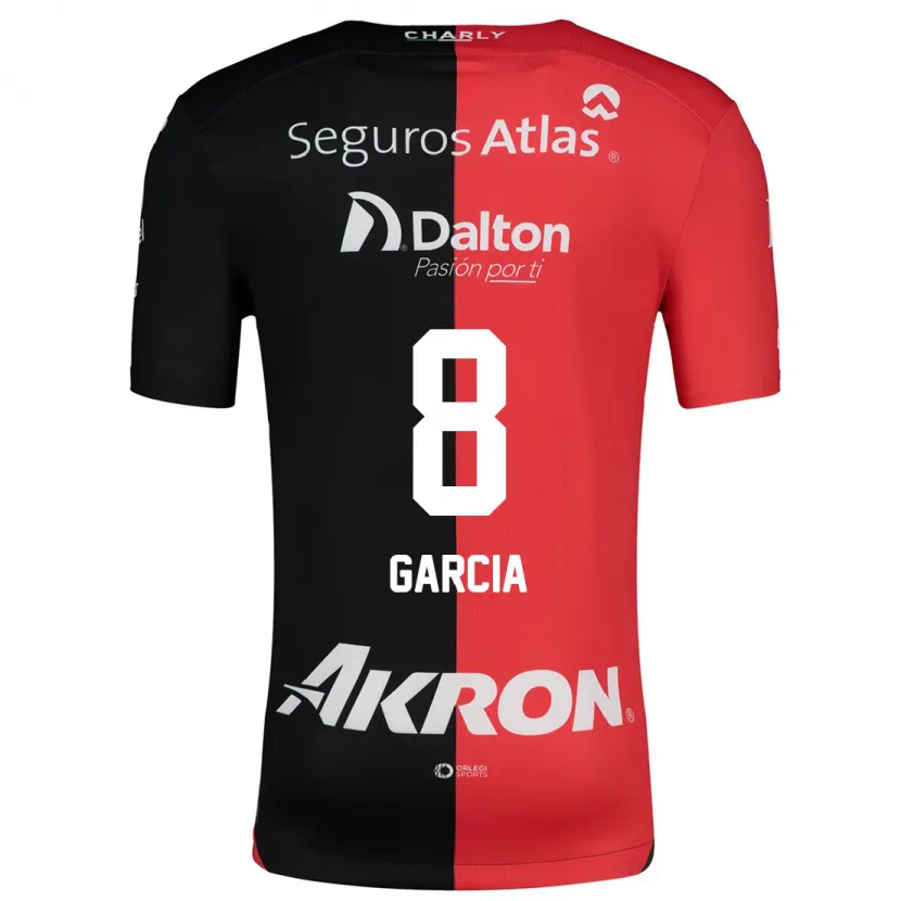 Danxen Kid Mateo García #8 Red Black Home Jersey 2024/25 T-Shirt