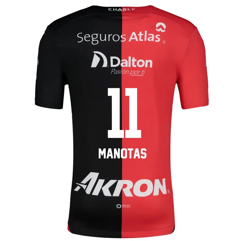 Danxen Kid Mauro Manotas #11 Red Black Home Jersey 2024/25 T-Shirt