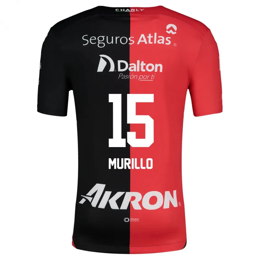 Danxen Kid Jhon Murillo #15 Red Black Home Jersey 2024/25 T-Shirt