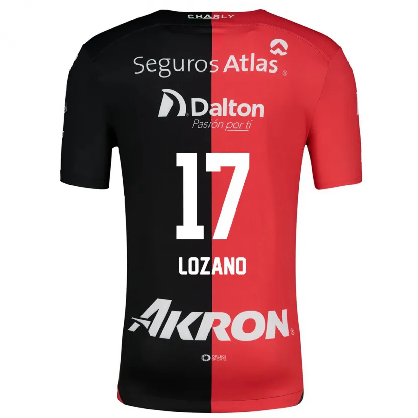 Danxen Kid José Lozano #17 Red Black Home Jersey 2024/25 T-Shirt