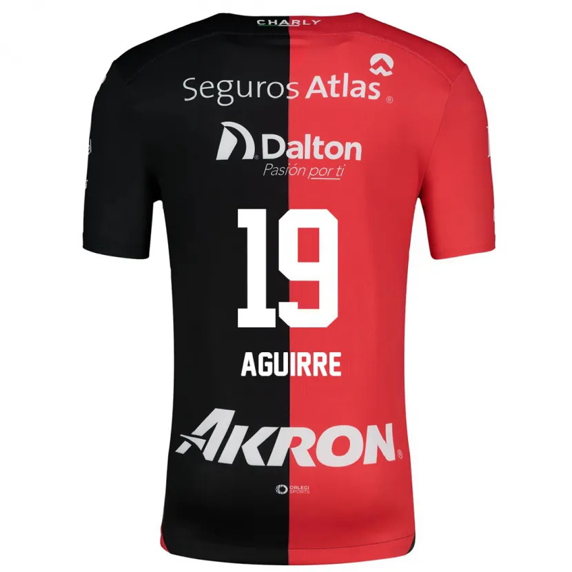 Danxen Kid Eduardo Aguirre #19 Red Black Home Jersey 2024/25 T-Shirt