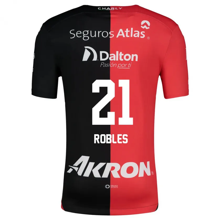 Danxen Kid Carlos Robles #21 Red Black Home Jersey 2024/25 T-Shirt