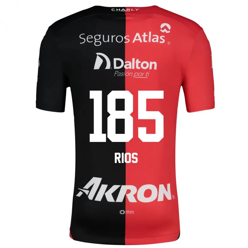 Danxen Kid Víctor Ríos #185 Red Black Home Jersey 2024/25 T-Shirt