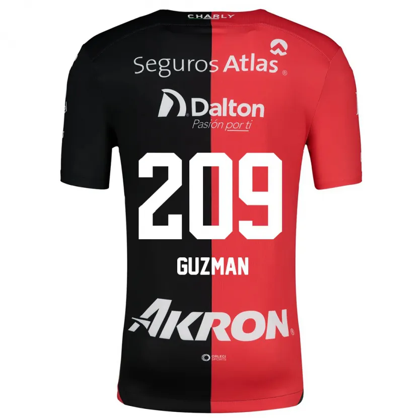 Danxen Kid Jorge Guzmán #209 Red Black Home Jersey 2024/25 T-Shirt