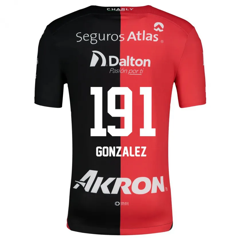 Danxen Kid Juan González #191 Red Black Home Jersey 2024/25 T-Shirt