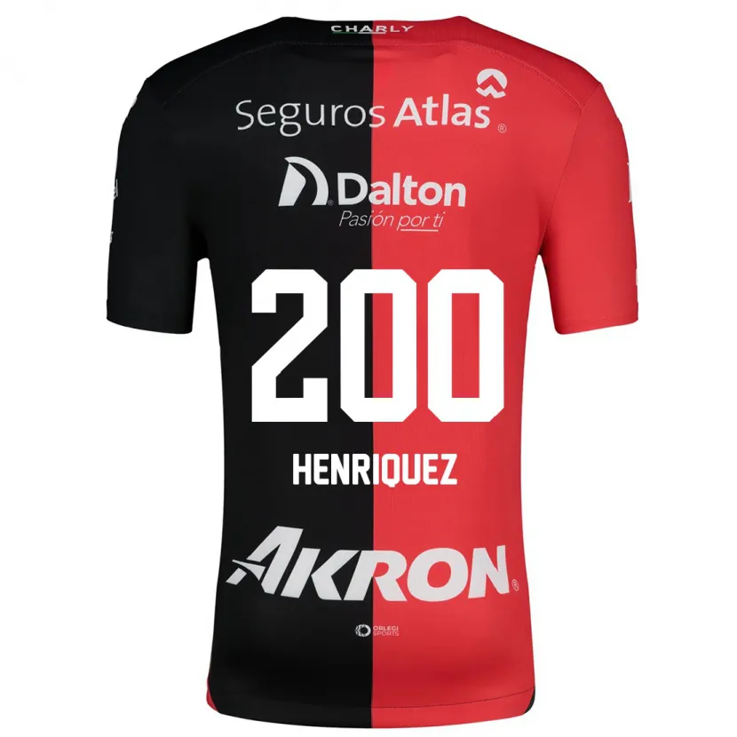 Danxen Kid Carlos Henríquez #200 Red Black Home Jersey 2024/25 T-Shirt