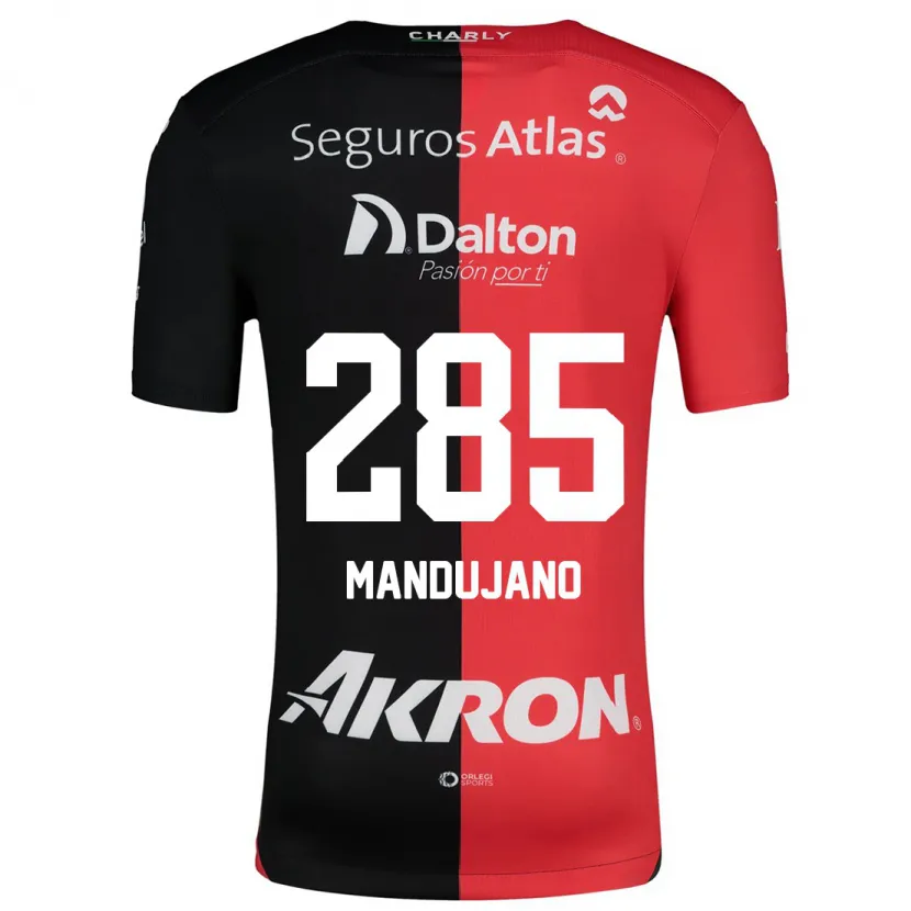 Danxen Kid Sebastián Mandujano #285 Red Black Home Jersey 2024/25 T-Shirt