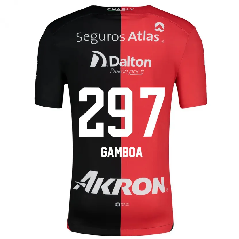 Danxen Kid Luis Gamboa #297 Red Black Home Jersey 2024/25 T-Shirt