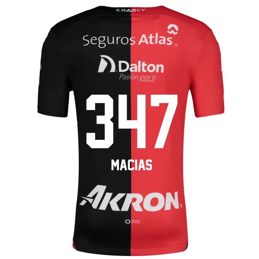 Danxen Kid Ángel Macías #347 Red Black Home Jersey 2024/25 T-Shirt