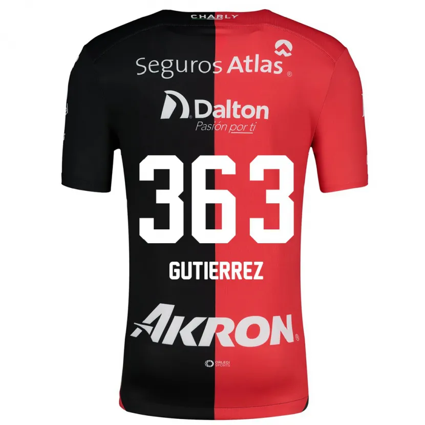 Danxen Kid Orlando Gutiérrez #363 Red Black Home Jersey 2024/25 T-Shirt