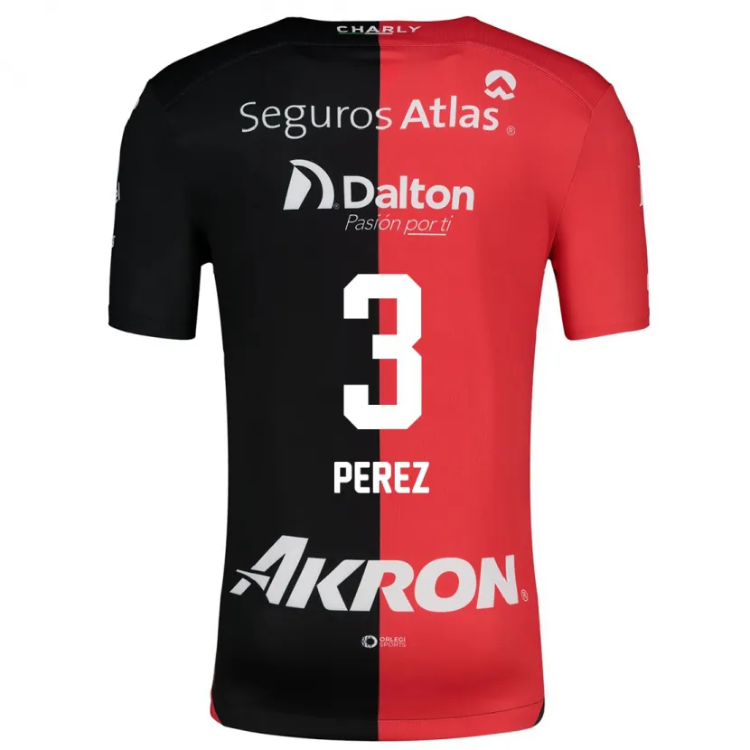 Danxen Kid María Fernanda Pérez #3 Red Black Home Jersey 2024/25 T-Shirt