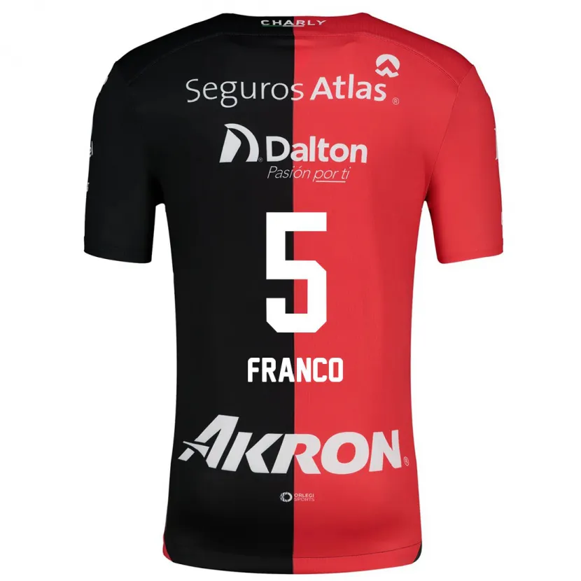 Danxen Kid Alejandra Franco #5 Red Black Home Jersey 2024/25 T-Shirt