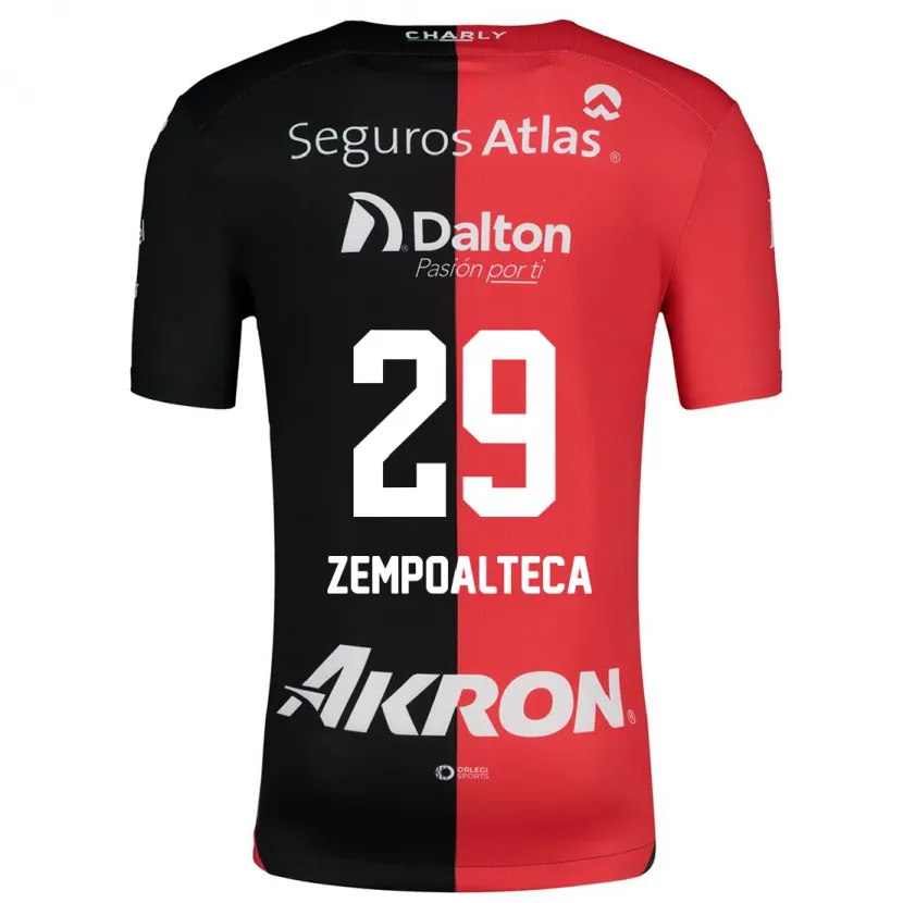 Danxen Kid Karla Zempoalteca #29 Red Black Home Jersey 2024/25 T-Shirt