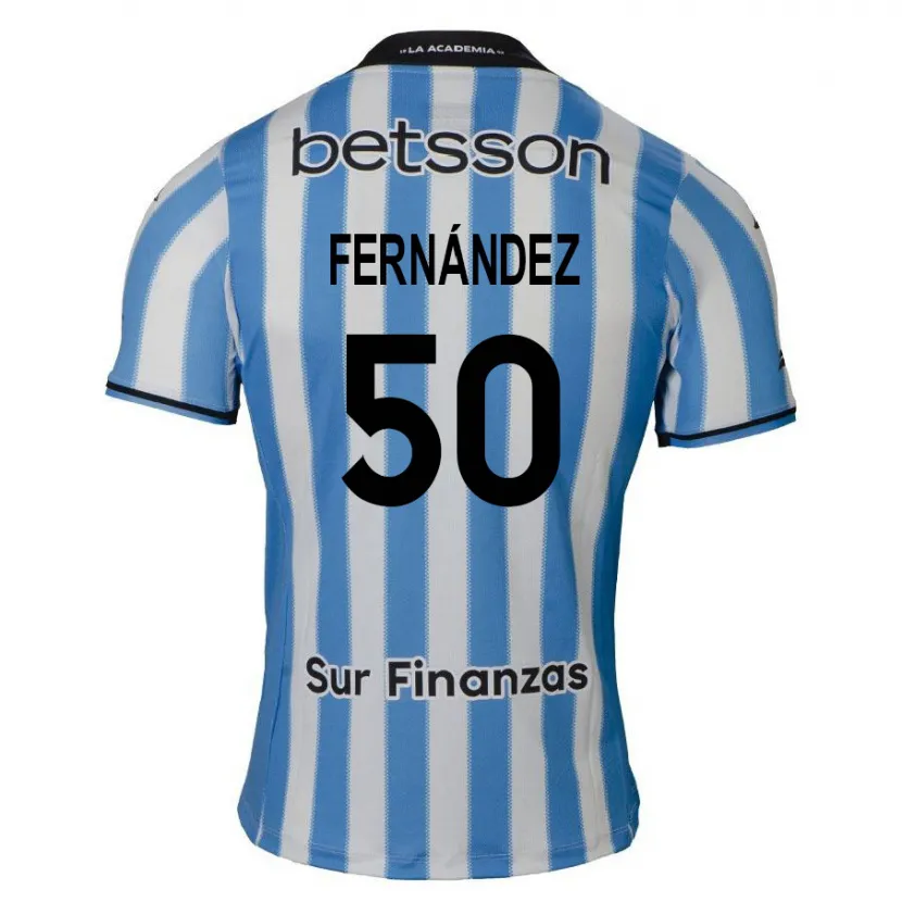 Danxen Kid Román Fernández #50 Blue White Black Home Jersey 2024/25 T-Shirt