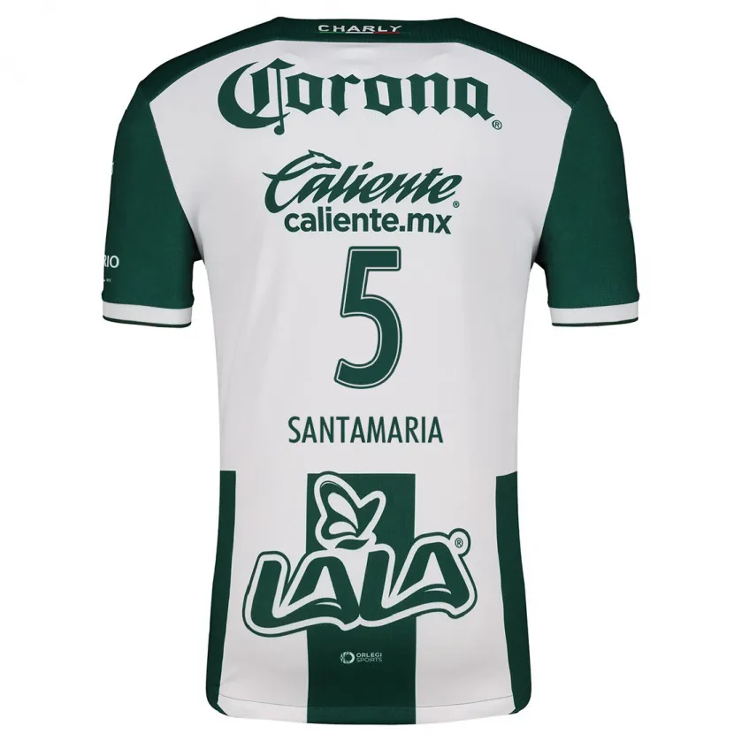 Danxen Kid Anderson Santamaría #5 Green White Home Jersey 2024/25 T-Shirt