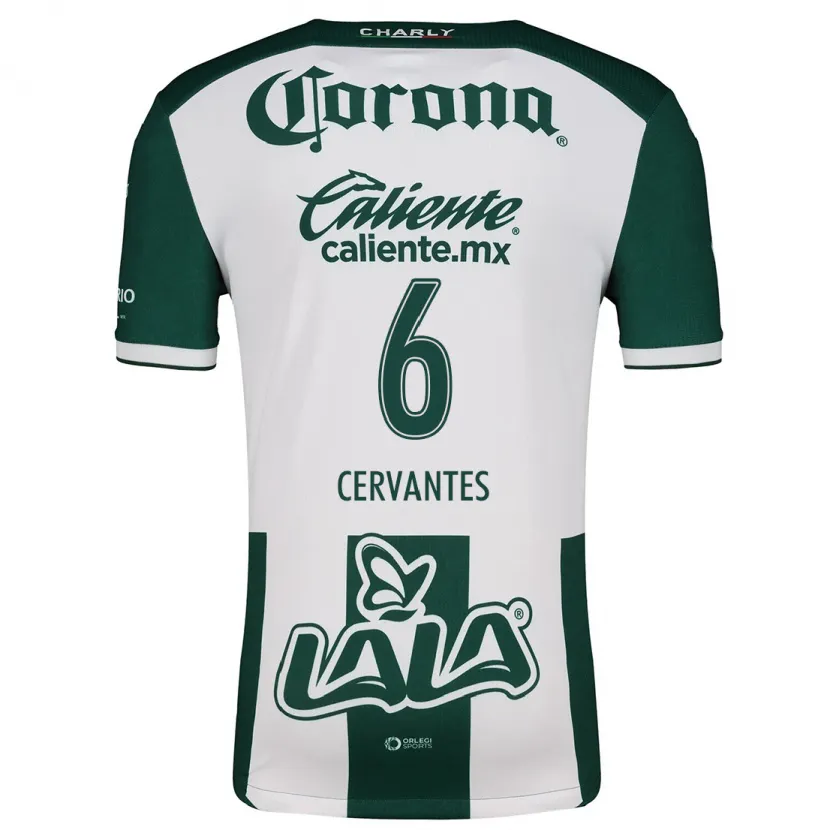 Danxen Kid Alan Cervantes #6 Green White Home Jersey 2024/25 T-Shirt