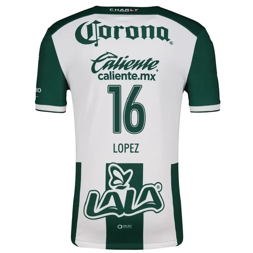 Danxen Kid Aldo López #16 Green White Home Jersey 2024/25 T-Shirt