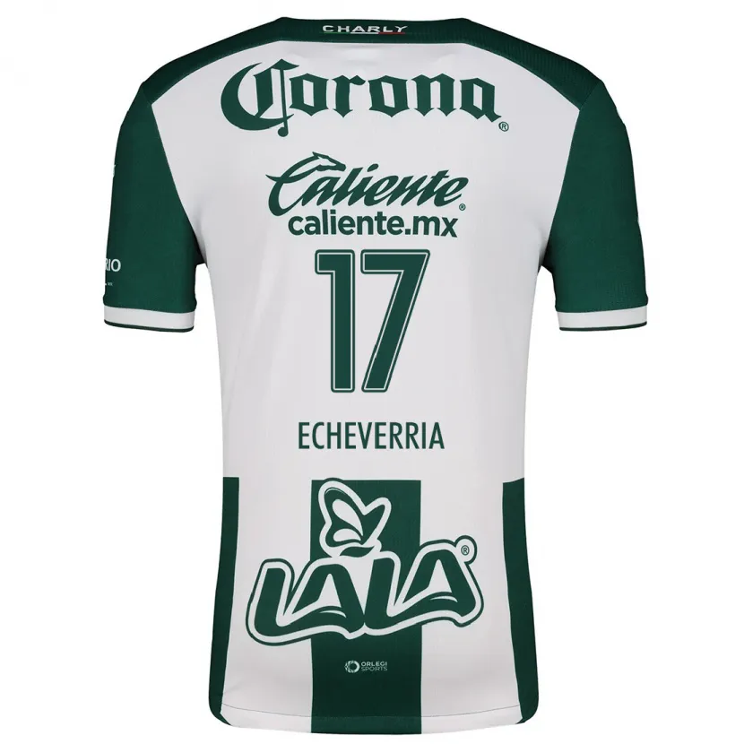 Danxen Kid Emmanuel Echeverría #17 Green White Home Jersey 2024/25 T-Shirt