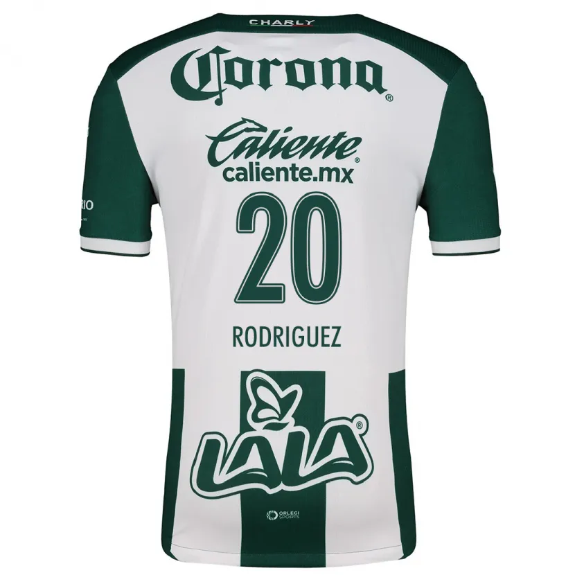 Danxen Kid Hugo Rodríguez #20 Green White Home Jersey 2024/25 T-Shirt