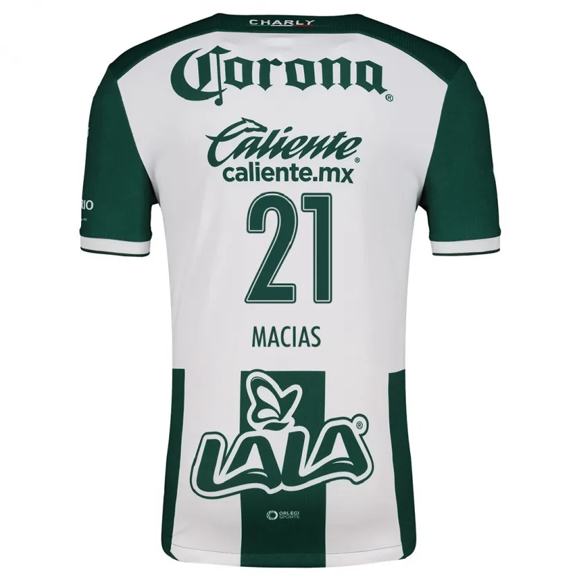 Danxen Kid José Juan Macías #21 Green White Home Jersey 2024/25 T-Shirt